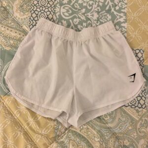 White Gymshark Running Shorts
